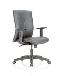 Click Leatherette Medium Back Chair