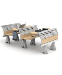 Graduate Classroom Seating with Metal Modesty