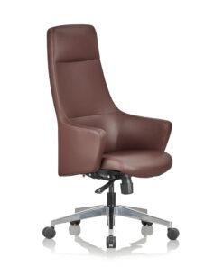 Indigo High Back Leather Chair