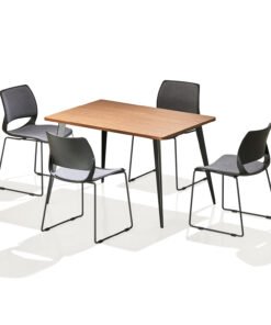 Living Loop Engineered Wood 4 Seater Dining Set