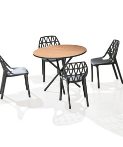 Living Stix Tang Engineered Wood 4 Seater Dining Set