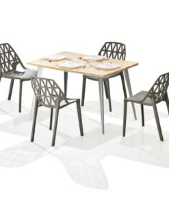 Living Mate Engineered Wood 4 Seater Dining Set