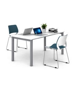 Perform Rectangle Metal Legs Cafe Table