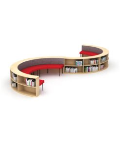 Curve Library Sofa cum Educational Storage
